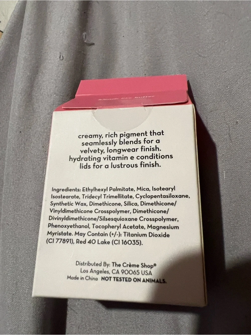 The Crème Shop Fruit Tart Shimmer Eyeshadow — Pink